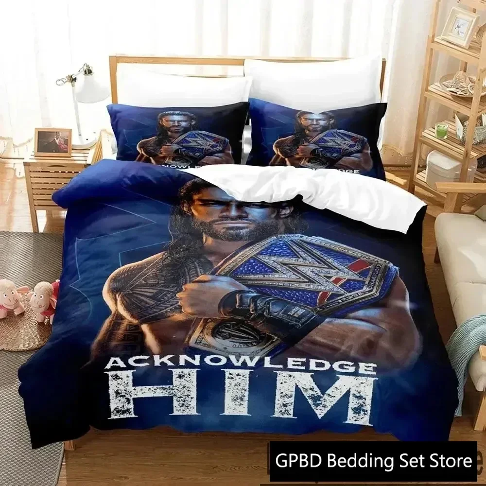 Wrestler Roman Reigns TRIBAL CHIEF Comfortable Duvet Quilt Cover Pillowcase Bedding Set Children Bedroom Decoration Home Textile
Wrestler Roman Reigns TRIBAL CHIEF Comfortable Duvet Quilt Cover Pillowcase Bedding Set Children Bedroom Decoration Home Textile
