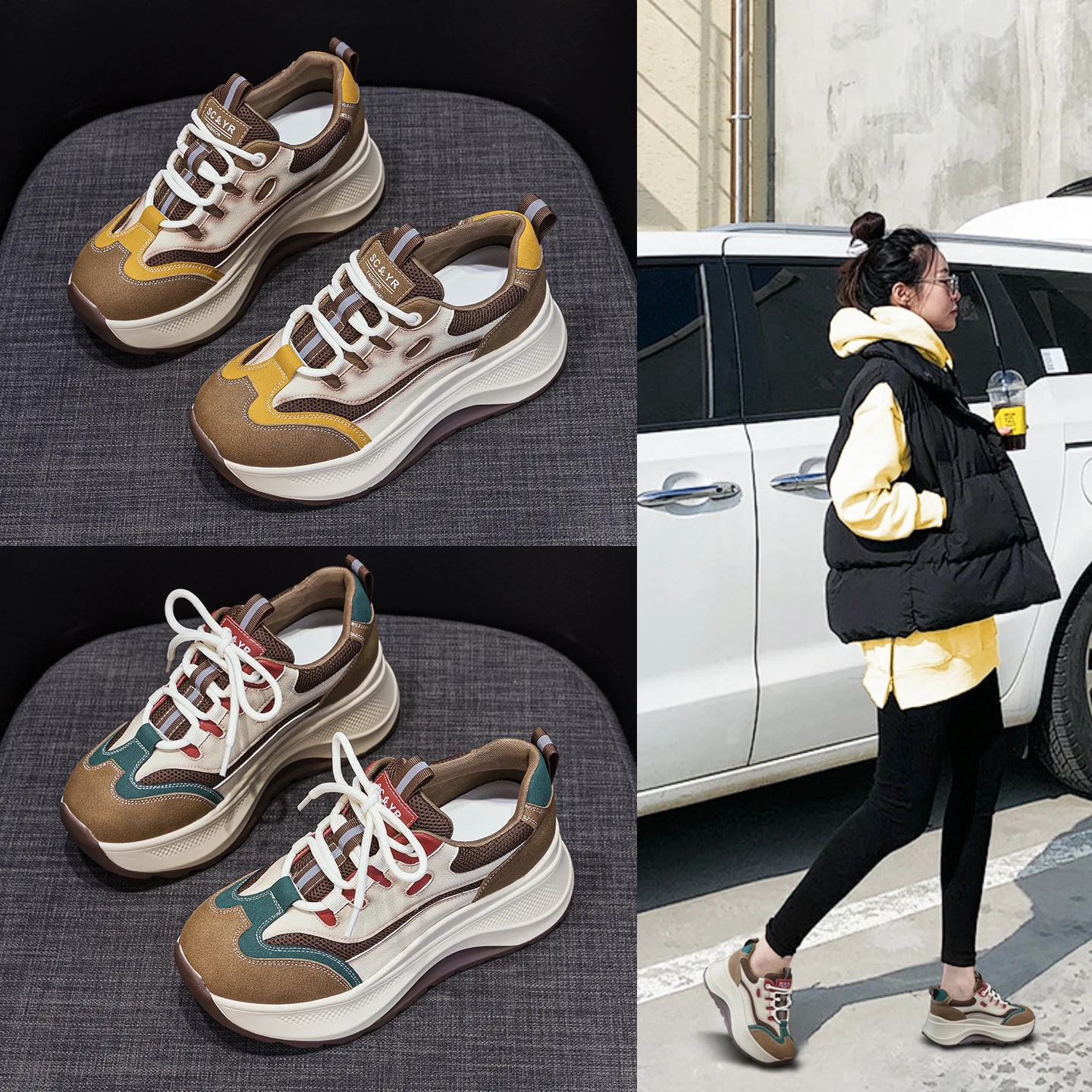 Туфли для папы на толстой подошве, новинка 2025, осенняя женская обувь, повседневная и модная спортивная обувь для женщин
Туфли для папы на толстой подошве, новинка 2025, осенняя женская обувь, повседневная и модная спортивная обувь для женщин