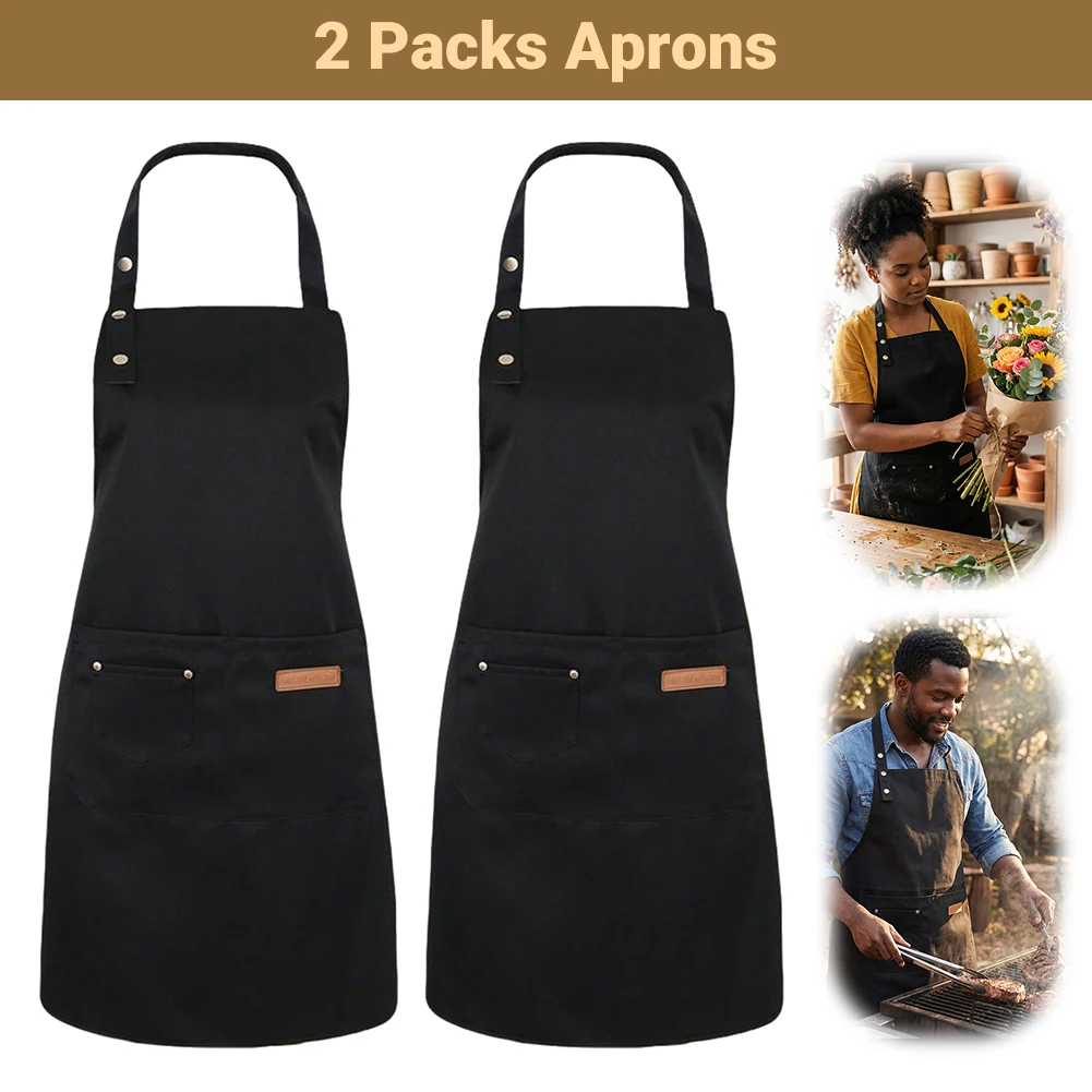 2PCS Black Durable Apron with Pocket Adjustable Kitchen Waiter Cafe Work Apron for Cooking Cleaning Restaurant Uniform
2PCS Black Durable Apron with Pocket Adjustable Kitchen Waiter Cafe Work Apron for Cooking Cleaning Restaurant Uniform