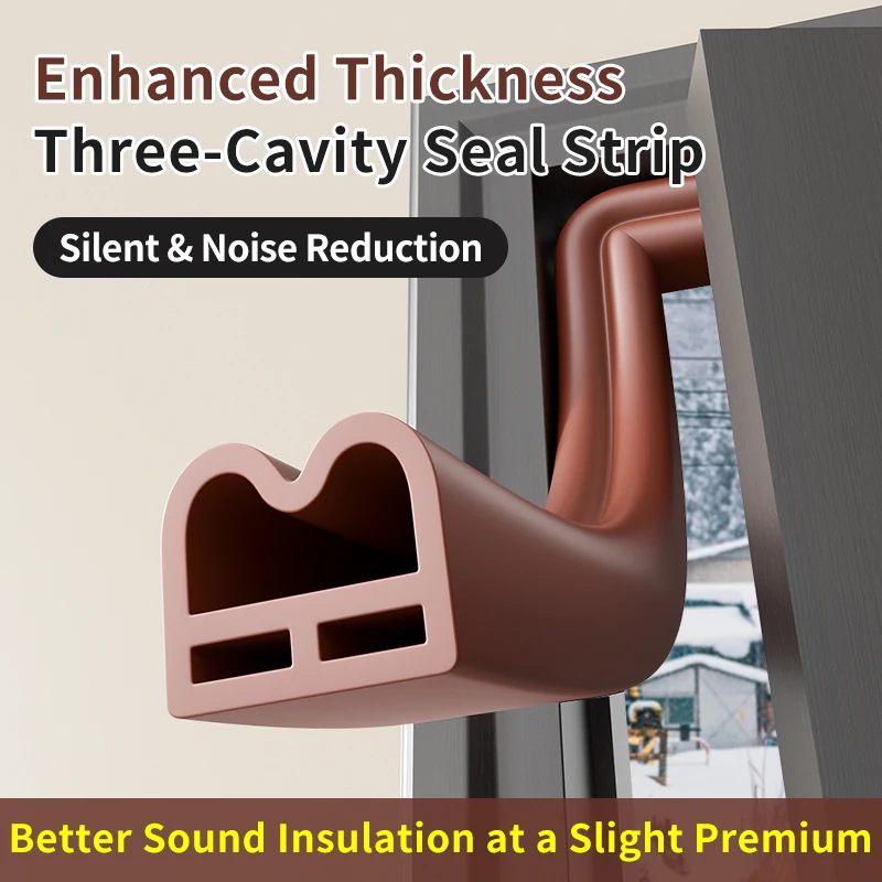 Noise Reducing M Shaped Seal Strip 3 Layer Cavity Weather Sealing Dust Proof and Thermal Insulation for HVAC Ducts
Noise Reducing M Shaped Seal Strip 3 Layer Cavity Weather Sealing Dust Proof and Thermal Insulation for HVAC Ducts