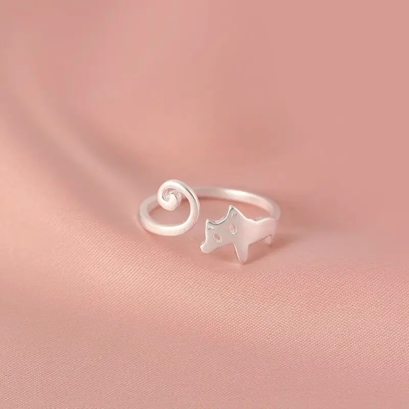 New Arrival Sweet Cute Cat 925 Sterling Silver Fashion Kitten Animal Exquiste Personality Opening Rings R331
New Arrival Sweet Cute Cat 925 Sterling Silver Fashion Kitten Animal Exquiste Personality Opening Rings R331