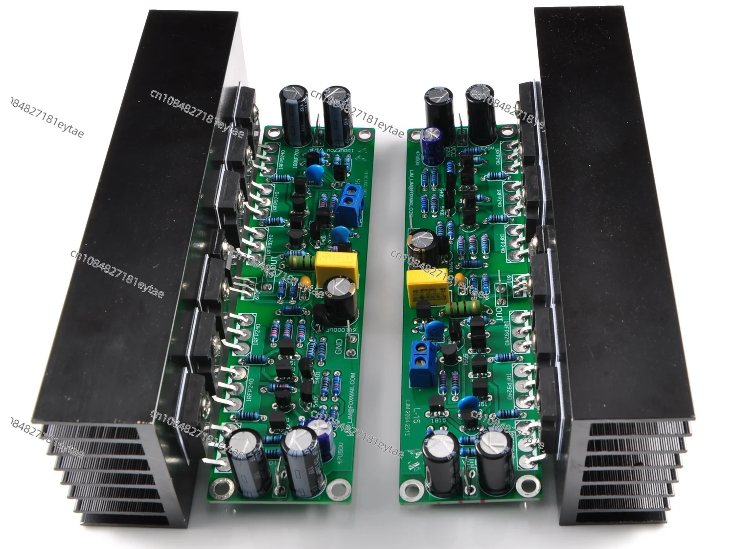 2pcs L15 FET power amplifier 2 channels 3 pairs IRFP240 IRFP9240 150W 8R ,300W 4R, 600W 2R
2pcs L15 FET power amplifier 2 channels 3 pairs IRFP240 IRFP9240 150W 8R ,300W 4R, 600W 2R