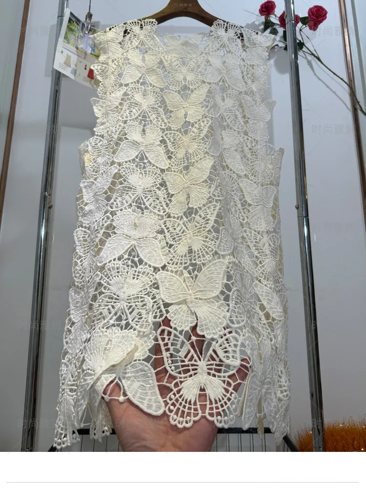 Летнее элегантное кружевное платье с вышивкой бабочки, женское ретро Y2k, асимметричное ажурное платье, модное длинное платье без рукавов
Летнее элегантное кружевное платье с вышивкой бабочки, женское ретро Y2k, асимметричное ажурное платье, модное длинное платье без рукавов