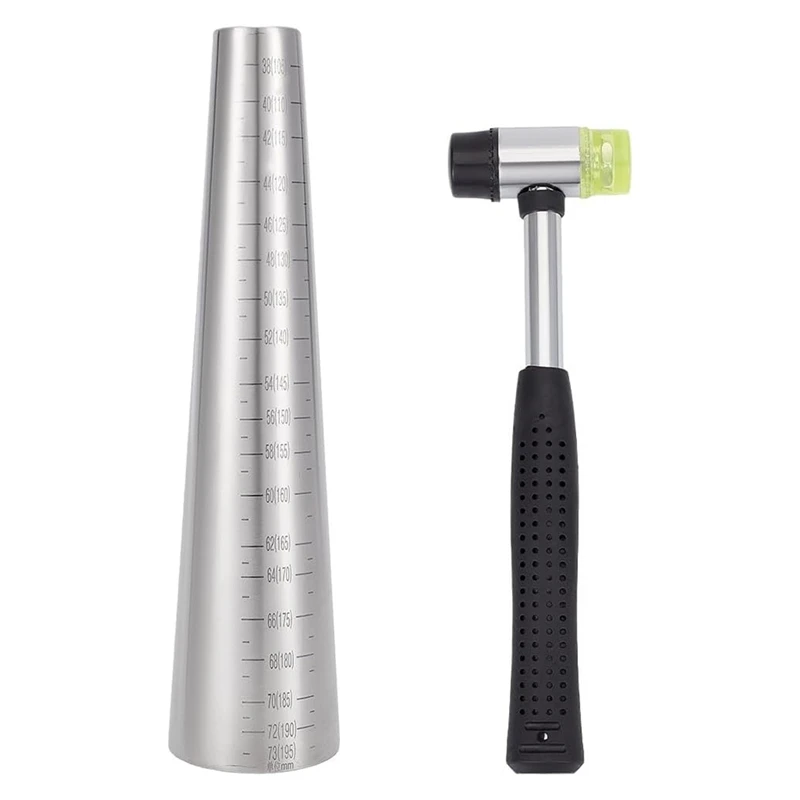 Bracelet Mandrel Size Set, Including Hammer, Round Bracelet Mandrel With Scale, Adjustable Bracelet Making, For DIY-AT64
Bracelet Mandrel Size Set, Including Hammer, Round Bracelet Mandrel With Scale, Adjustable Bracelet Making, For DIY-AT64