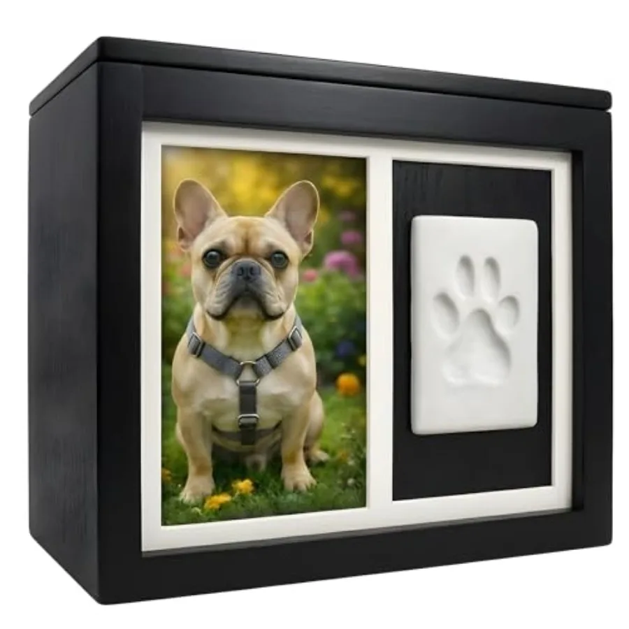 Pet Urns for Dogs and Cats Black Bamboo Pet Cremation Box with Hair Keepsake Case Dog Ashes Urn Set with Paw Print Kit Photo Al
Pet Urns for Dogs and Cats Black Bamboo Pet Cremation Box with Hair Keepsake Case Dog Ashes Urn Set with Paw Print Kit Photo Al