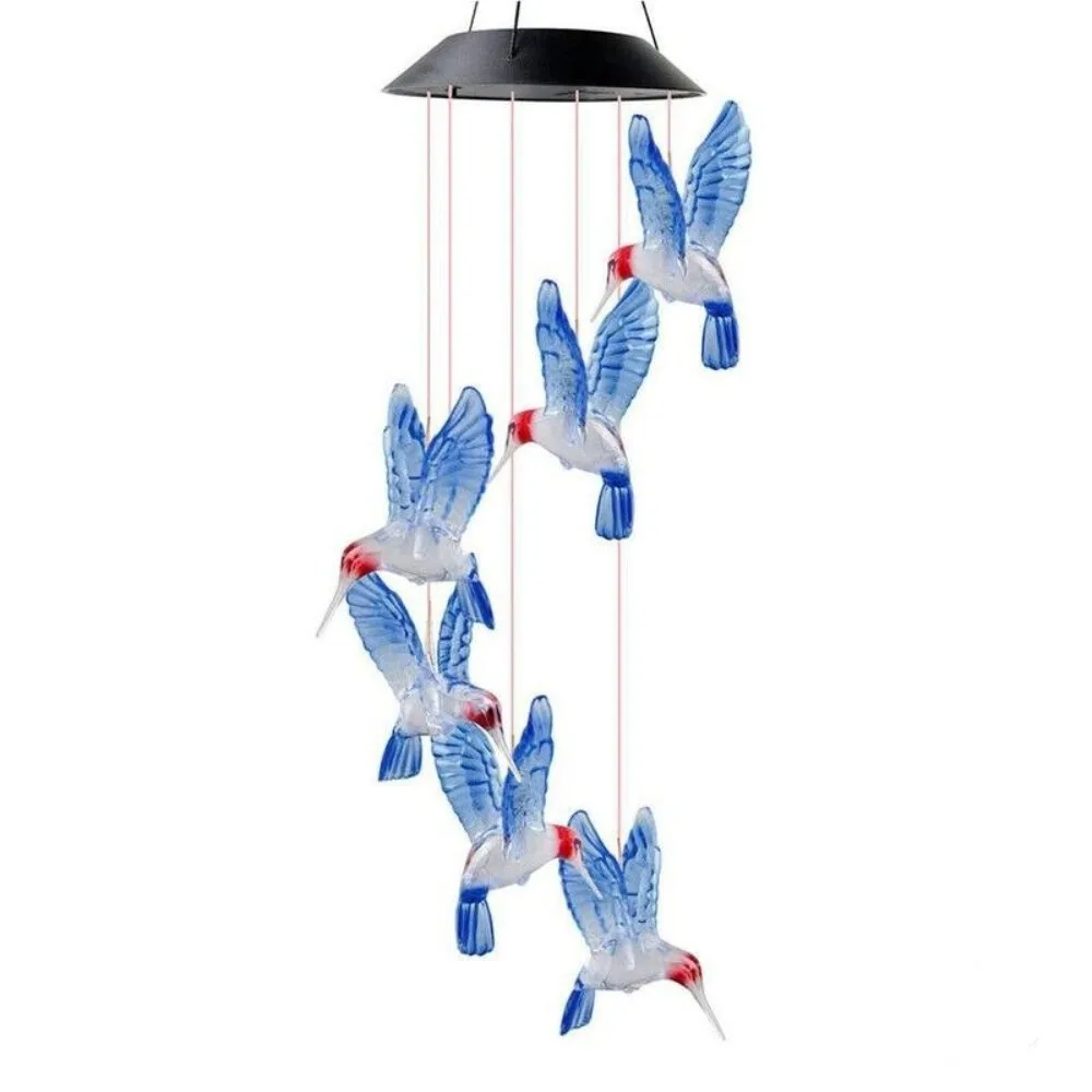 Hummingbird Solar Wind Chime Light Waterproof Color Changing Solar Garden Lights Atmosphere Lighting Landscape Ornaments
Hummingbird Solar Wind Chime Light Waterproof Color Changing Solar Garden Lights Atmosphere Lighting Landscape Ornaments