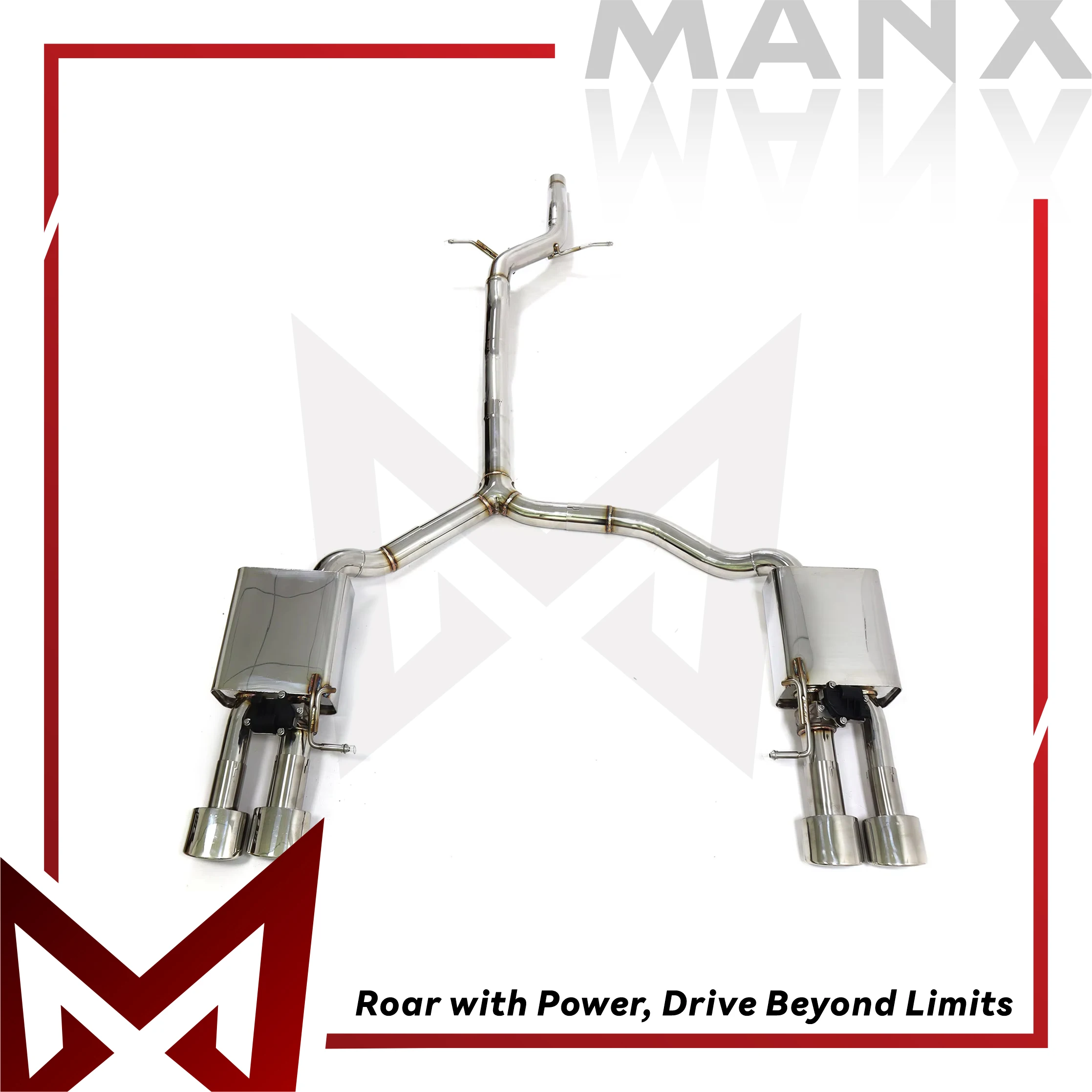 MANX Catback for AUDI A4 A5 B8 Stainless steel Performance Exhaust pipe Muffler with remote control valve
MANX Catback for AUDI A4 A5 B8 Stainless steel Performance Exhaust pipe Muffler with remote control valve