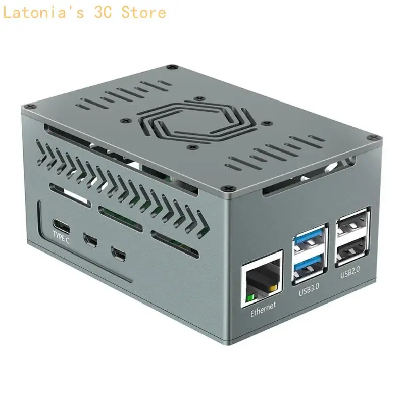X3UB Aluminum Enclosure Case With Cooling Fan Efficient Protective Box For RPI 5
X3UB Aluminum Enclosure Case With Cooling Fan Efficient Protective Box For RPI 5