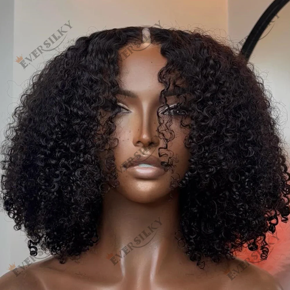 Jet Black Afro Kinky Curly V Part Wig Unprocessed 100% Human Hair Middle/Side U Part Wigs 250Density Glueless Easy Wear Full End
Jet Black Afro Kinky Curly V Part Wig Unprocessed 100% Human Hair Middle/Side U Part Wigs 250Density Glueless Easy Wear Full End