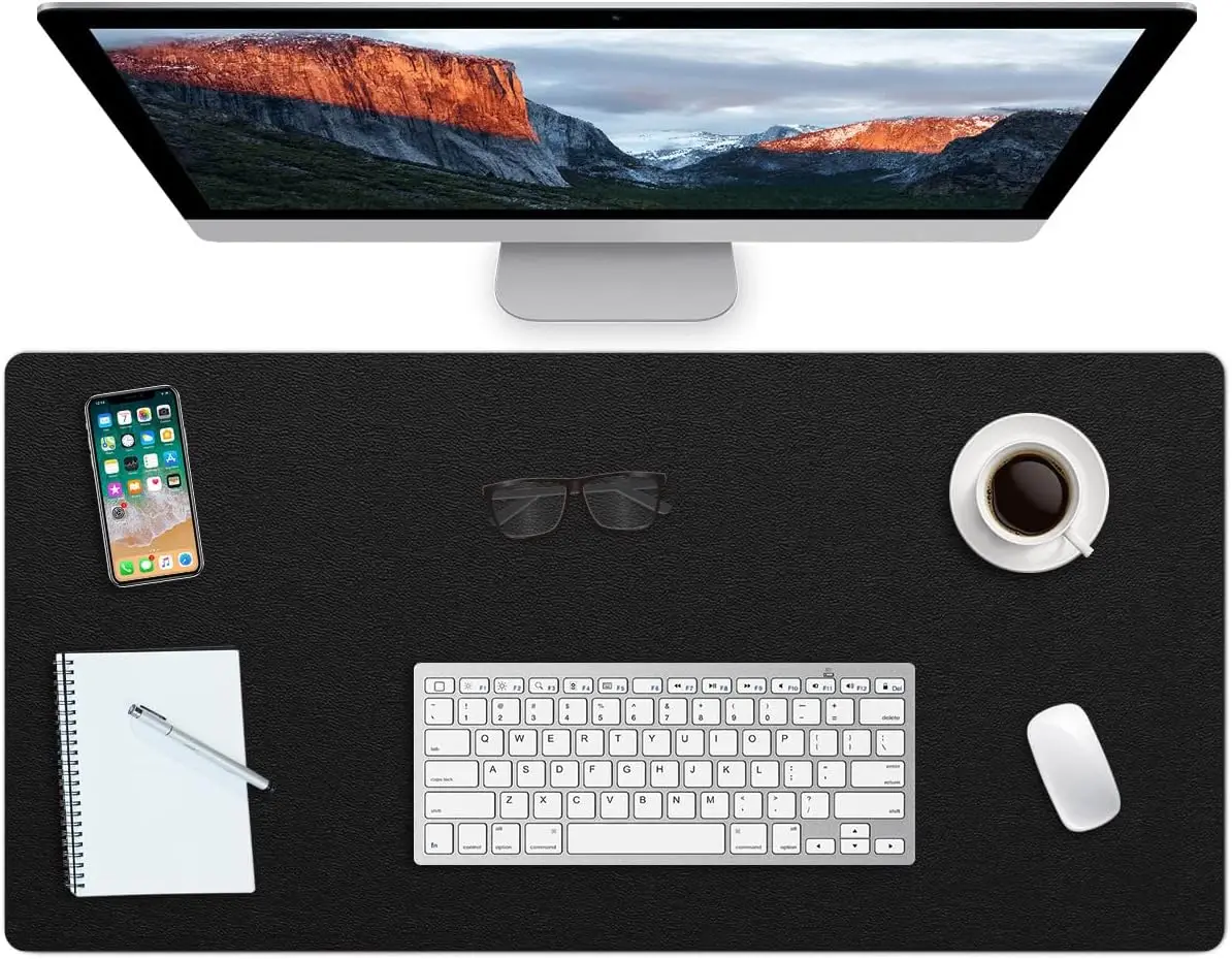 Extra Large Leather Desk Pad with Suede Base Office Mat Computer Mouse Pad for Home /Office/School - Waterproof, Non-Slip, PVC
Extra Large Leather Desk Pad with Suede Base Office Mat Computer Mouse Pad for Home /Office/School - Waterproof, Non-Slip, PVC