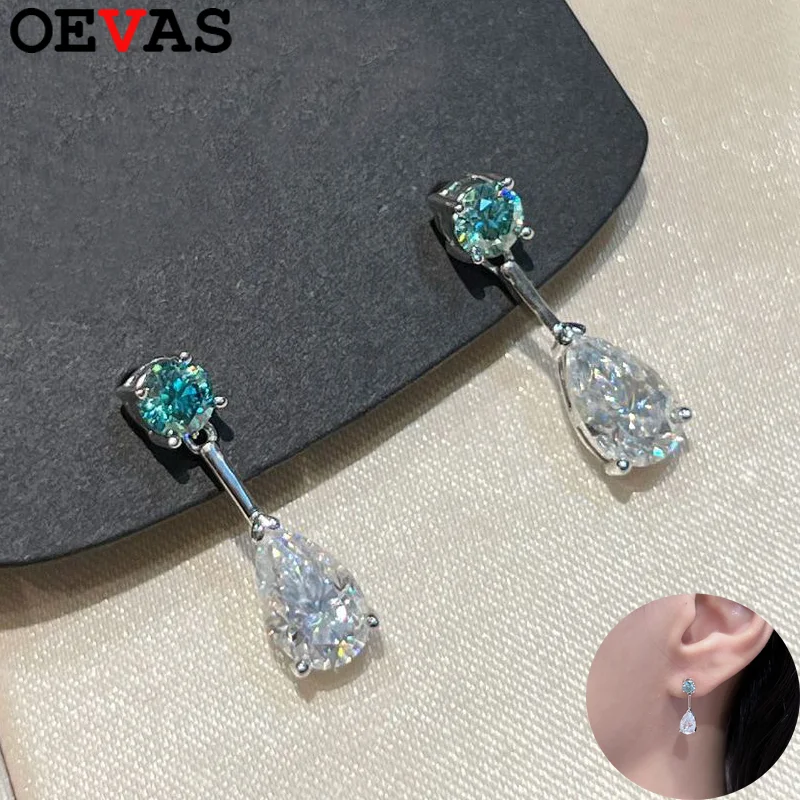 OEVAS D Color Full Moissanite Drop Earrings 100% S925 Sterling Silver Dangle for Women Wedding Party Jewelry with certificate
OEVAS D Color Full Moissanite Drop Earrings 100% S925 Sterling Silver Dangle for Women Wedding Party Jewelry with certificate
