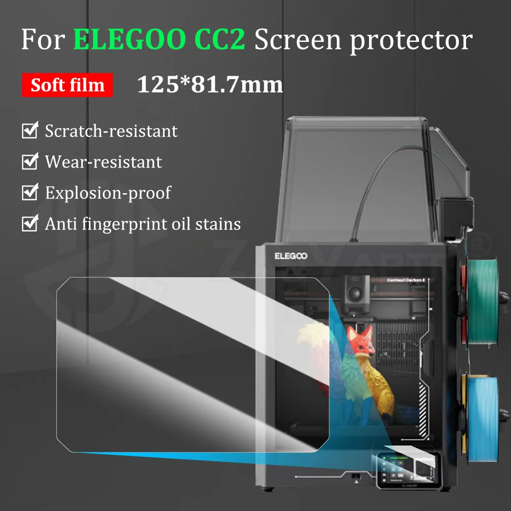Защитная пленка ELEGOO CC2 с высокой прозрачностью, устойчивая к царапинам и пыли, для 3D-принтеров и аксессуаров.
Защитная пленка ELEGOO CC2 с высокой прозрачностью, устойчивая к царапинам и пыли, для 3D-принтеров и аксессуаров.
