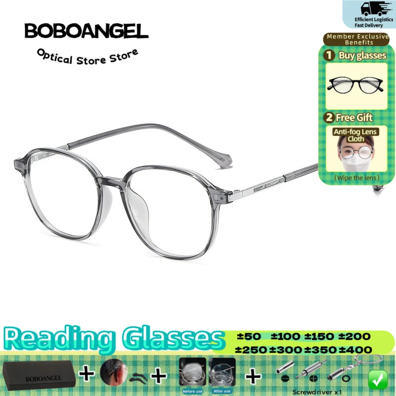 BOBOANGEL TR90 Anti Blue Light Reading Eyewear Computer Myopia Custom Glasses Trendy Polygonal Woman Man Reading Glasses Frame
BOBOANGEL TR90 Anti Blue Light Reading Eyewear Computer Myopia Custom Glasses Trendy Polygonal Woman Man Reading Glasses Frame