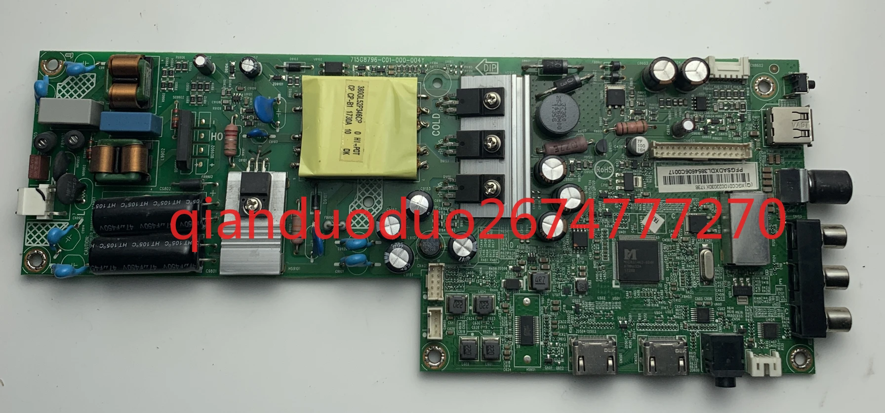 Подходит для основной платы Philips 43PFF3282/T3 715G8796-C01-000-004Y, экрана TPT430H3
Подходит для основной платы Philips 43PFF3282/T3 715G8796-C01-000-004Y, экрана TPT430H3