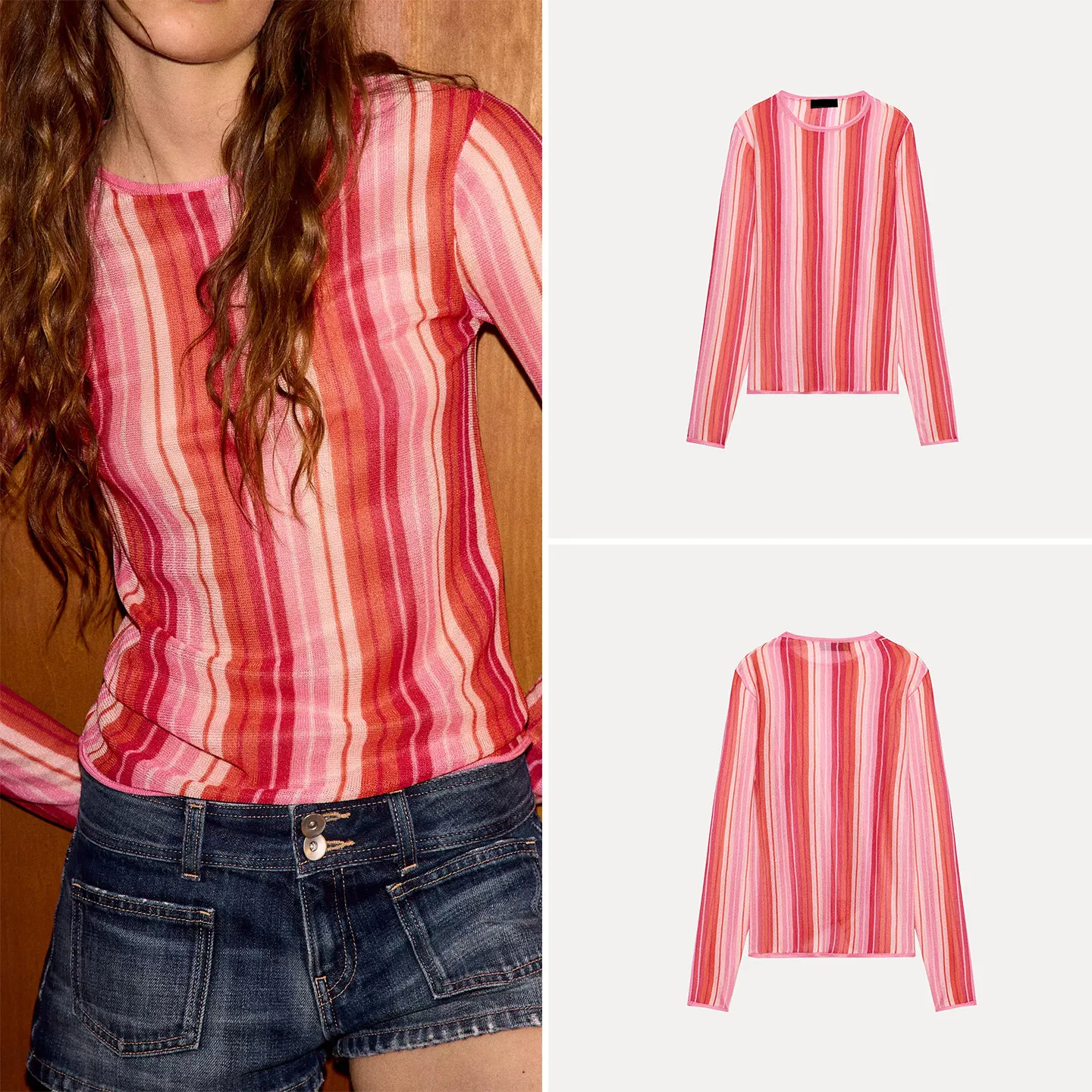 Women's Summer 2026 New Knitted Long Sleeve round Neck Casual Striped Shirt European Style ZADATA Other Material 100%
Women's Summer 2026 New Knitted Long Sleeve round Neck Casual Striped Shirt European Style ZADATA Other Material 100%