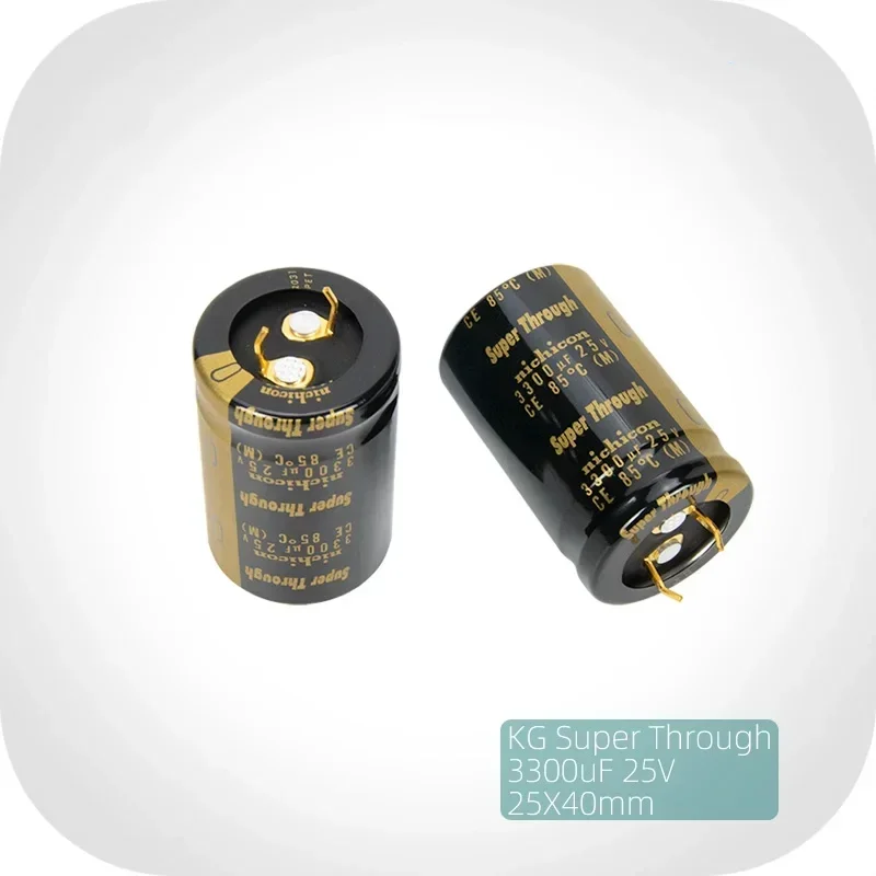 1 шт./5 шт. Nichicon KG SuperThrough 25 В 3300 мкФ ультрапроницаемые аудиоэлектролитические конденсаторы
1 шт./5 шт. Nichicon KG SuperThrough 25 В 3300 мкФ ультрапроницаемые аудиоэлектролитические конденсаторы