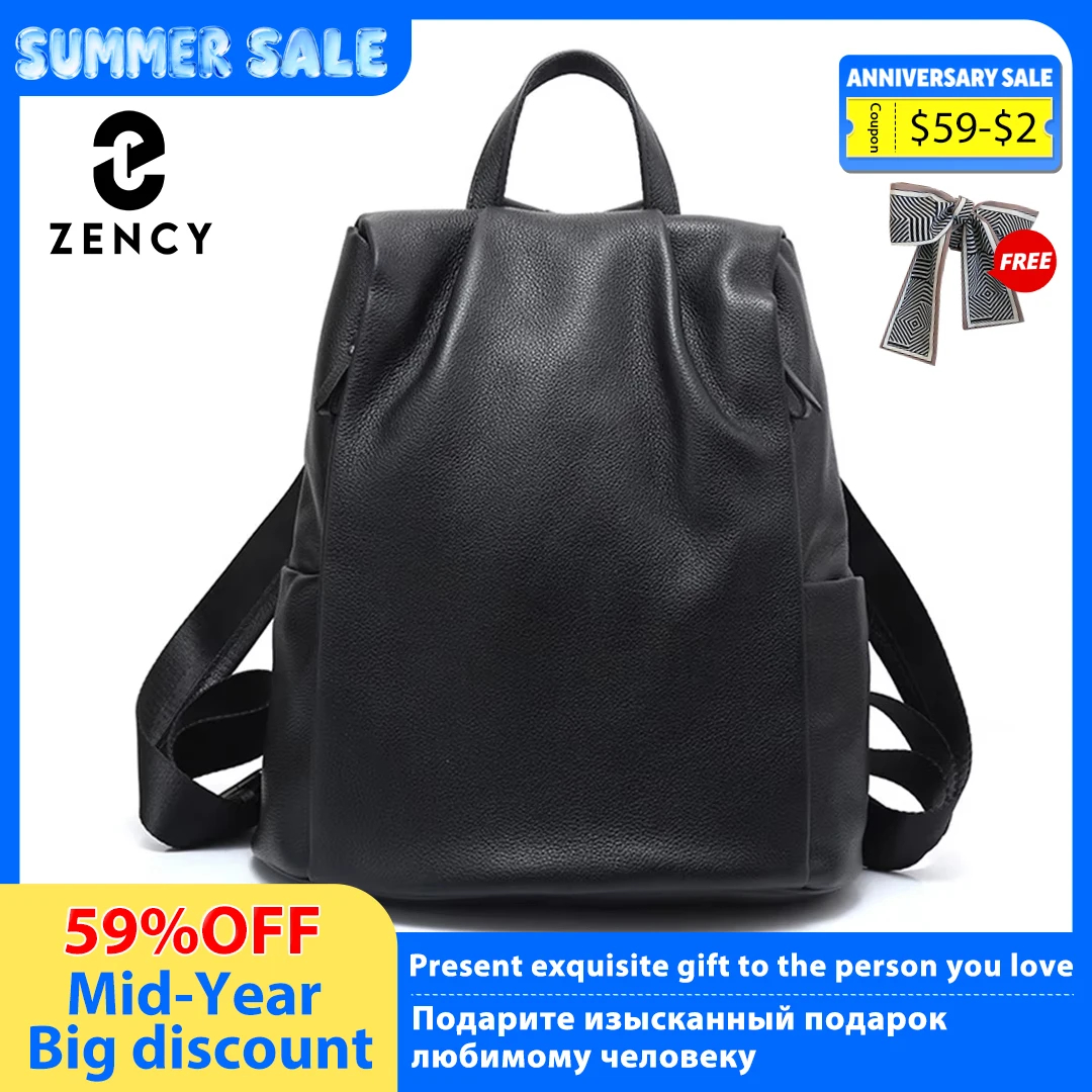 Zency Anti-theft Back Opening Backpack Purses For Women 100% Genuine Leather Black Travel Bag Fashion Knapsack Laptop Bag White
Zency Anti-theft Back Opening Backpack Purses For Women 100% Genuine Leather Black Travel Bag Fashion Knapsack Laptop Bag White