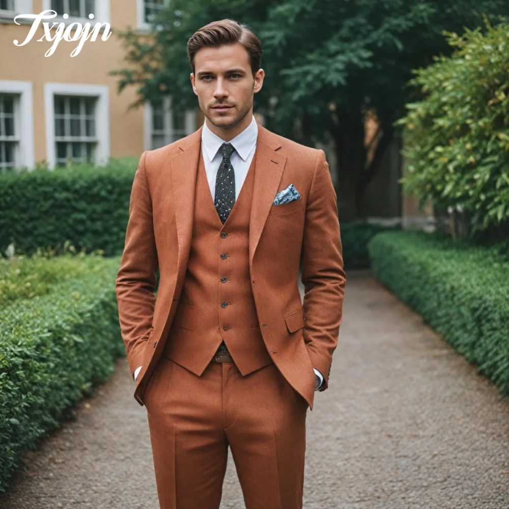 Handsome Men's Suit Set 3PCS Classic Arrow Lapel Men Office Suit Formal Men For Groomsmen Business Wedding Suit Customized
Handsome Men's Suit Set 3PCS Classic Arrow Lapel Men Office Suit Formal Men For Groomsmen Business Wedding Suit Customized