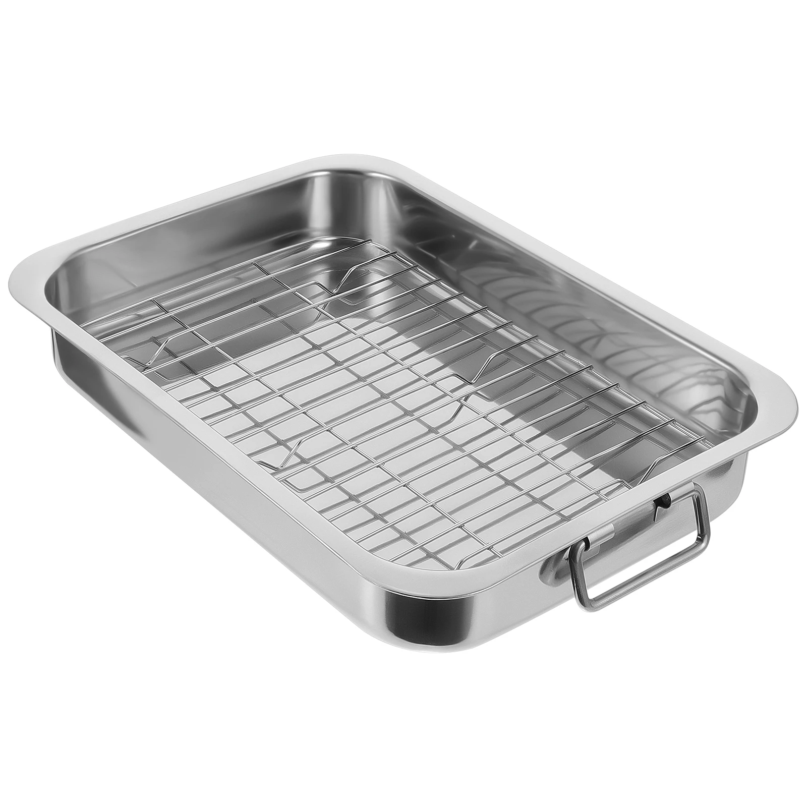 1 set Rectangular Baking Oven Pan Rack Stainless Tray Rack For Oven Steel Cooling Roaster Dish Set Easy Clean Storage
1 set Rectangular Baking Oven Pan Rack Stainless Tray Rack For Oven Steel Cooling Roaster Dish Set Easy Clean Storage