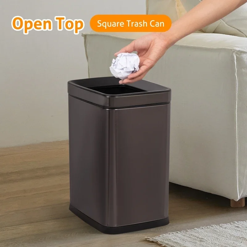 10L Bathroom Trash Can Open Top Waste Basket Stainless Steel Trash Bin with Inner Bucket Small Garbage for Kitchen Living room
10L Bathroom Trash Can Open Top Waste Basket Stainless Steel Trash Bin with Inner Bucket Small Garbage for Kitchen Living room