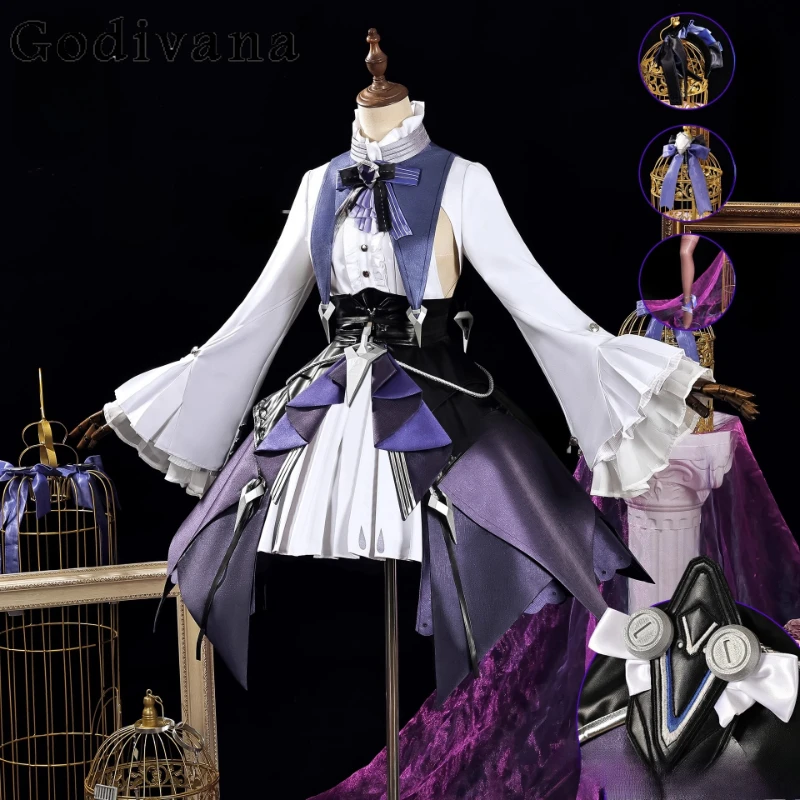 Headwear Mockingbird Party Dress Set for Women Girl Halloween Game Cosplay Costume Full Set Female Carnival Props
Headwear Mockingbird Party Dress Set for Women Girl Halloween Game Cosplay Costume Full Set Female Carnival Props