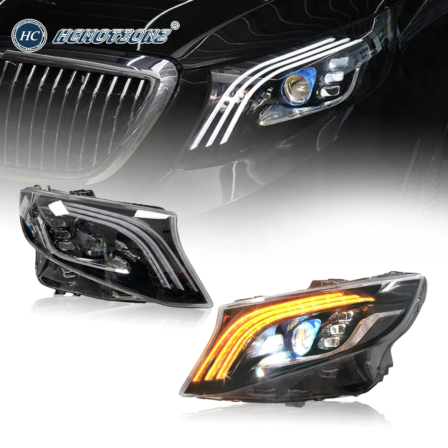 LED Headlights For Mercedes-Benz Vito 2014-2020 Front Lamps For Valente Marco Polo EQV V-Class W447 Metris
LED Headlights For Mercedes-Benz Vito 2014-2020 Front Lamps For Valente Marco Polo EQV V-Class W447 Metris
