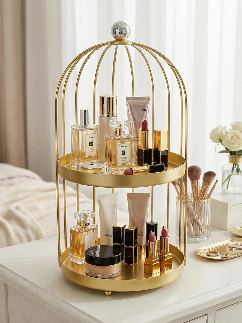 Multi-Layer Makeup Storage Box Large Capacity Cosmetic Brush Organizer Desktop Storage Box Metal round Shape Spray ...
Multi-Layer Makeup Storage Box Large Capacity Cosmetic Brush Organizer Desktop Storage Box Metal round Shape Spray ...