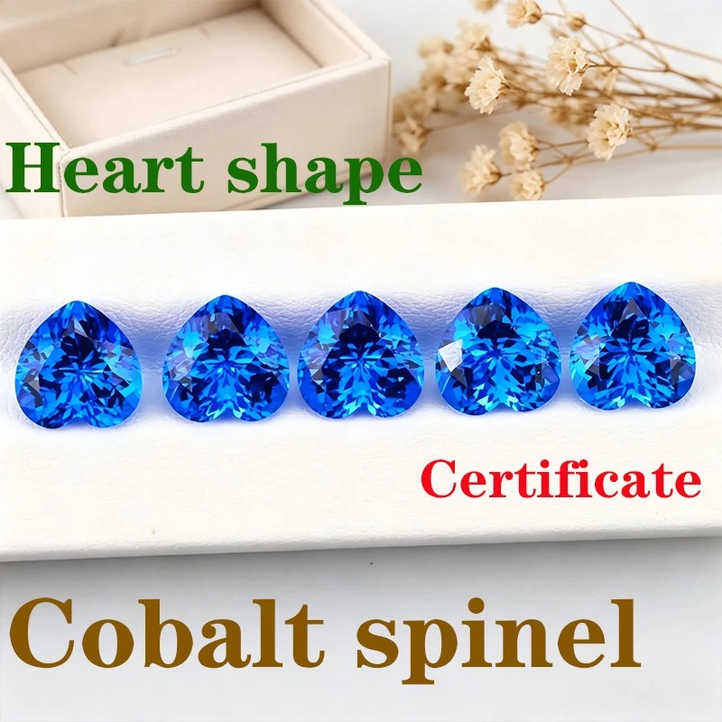 Artificial Gemstone Cobalt Spinel Heart Shape Certificate Hand Cutting
Artificial Gemstone Cobalt Spinel Heart Shape Certificate Hand Cutting