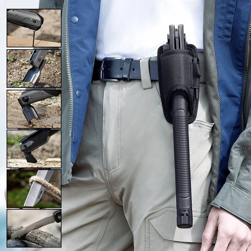 Portable EDC Multi-function Engineer Shovel Outdoor Camping Shovel Car Emergency Folding Hoe Tool 
Portable EDC Multi-function Engineer Shovel Outdoor Camping Shovel Car Emergency Folding Hoe Tool