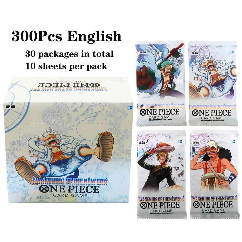 Hot Selling Anime ONE PIECE Card Game Wakening of The Era OP-05 Luffy Zoro Anime Peripheral Collection Cards Kids Toys and Gifts
Hot Selling Anime ONE PIECE Card Game Wakening of The Era OP-05 Luffy Zoro Anime Peripheral Collection Cards Kids Toys and Gifts