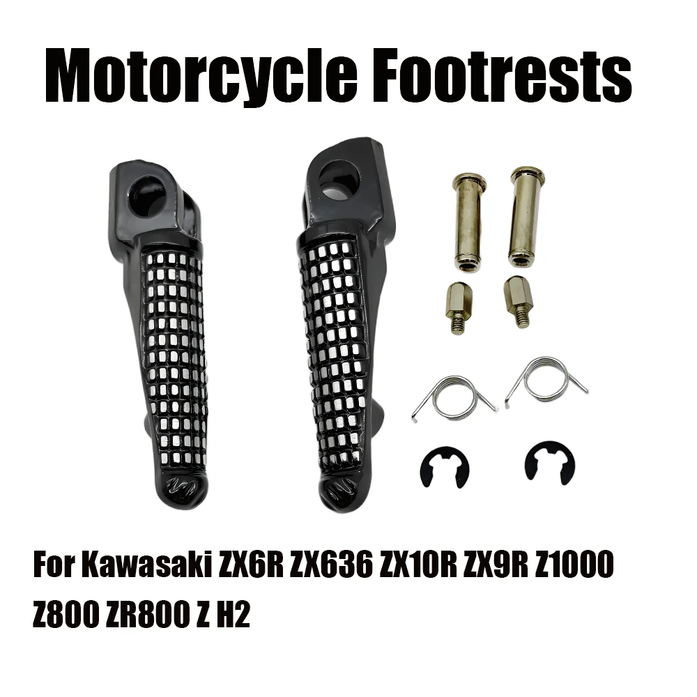 For Kawasaki ZX6R ZX636 ZX10R ZX9R Z1000 Z800 ZR800 Z H2 Motorcycle Accessories Front Footrests Foot Pegs
For Kawasaki ZX6R ZX636 ZX10R ZX9R Z1000 Z800 ZR800 Z H2 Motorcycle Accessories Front Footrests Foot Pegs