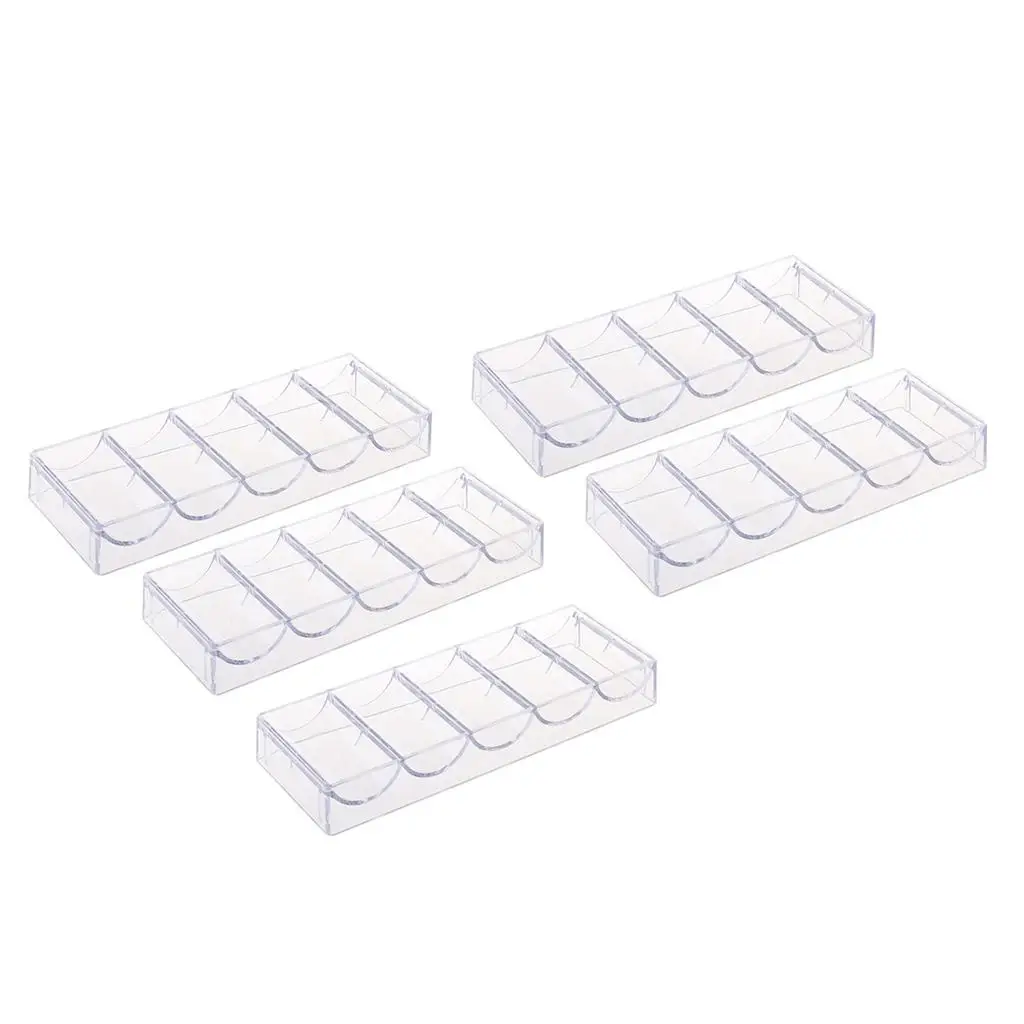 5x Professional Acrylic Poker Chips Tray Case Pallet Container Accs No Lid
5x Professional Acrylic Poker Chips Tray Case Pallet Container Accs No Lid