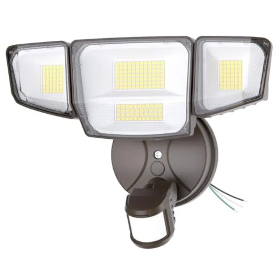 90W Motion Sensor Outdoor Lights, 10000LM LED Flood Light Outdoor with 4 Adjustable Heads, 6500K Daylight, Dusk to Dawn, IP65 W
90W Motion Sensor Outdoor Lights, 10000LM LED Flood Light Outdoor with 4 Adjustable Heads, 6500K Daylight, Dusk to Dawn, IP65 W