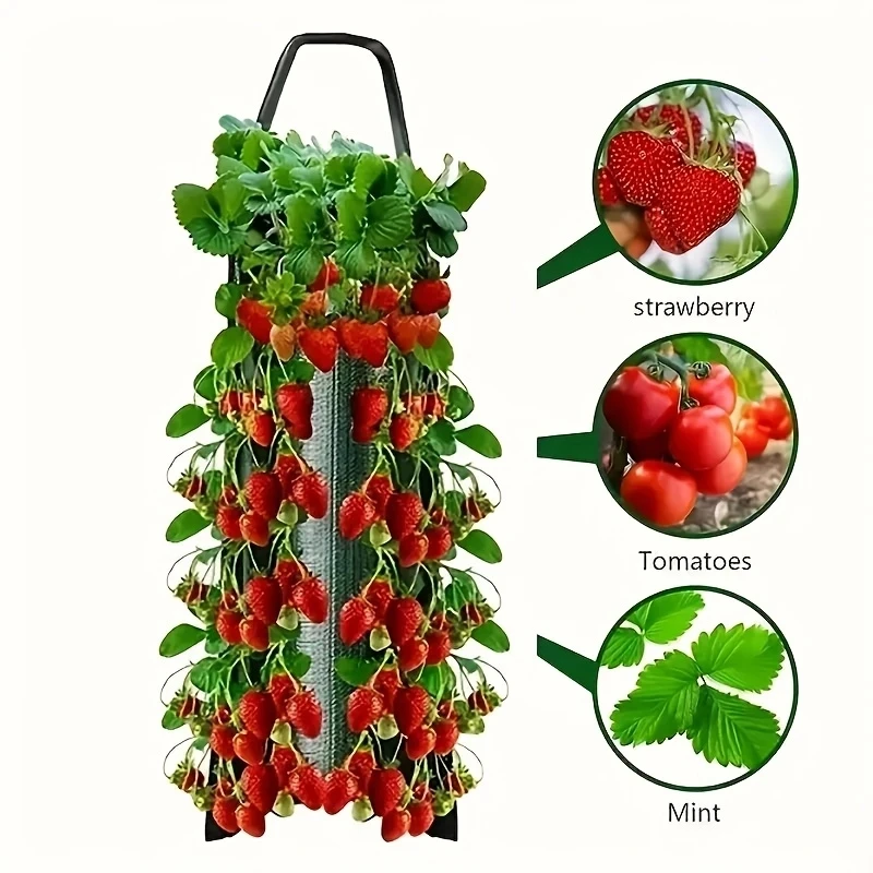 3 Hanging 8-Hole Strawberry Planting Bags, Waterproof Pe Material, Perforated Plant Planting Hanging Bags, Household Multi-Pocke
3 Hanging 8-Hole Strawberry Planting Bags, Waterproof Pe Material, Perforated Plant Planting Hanging Bags, Household Multi-Pocke