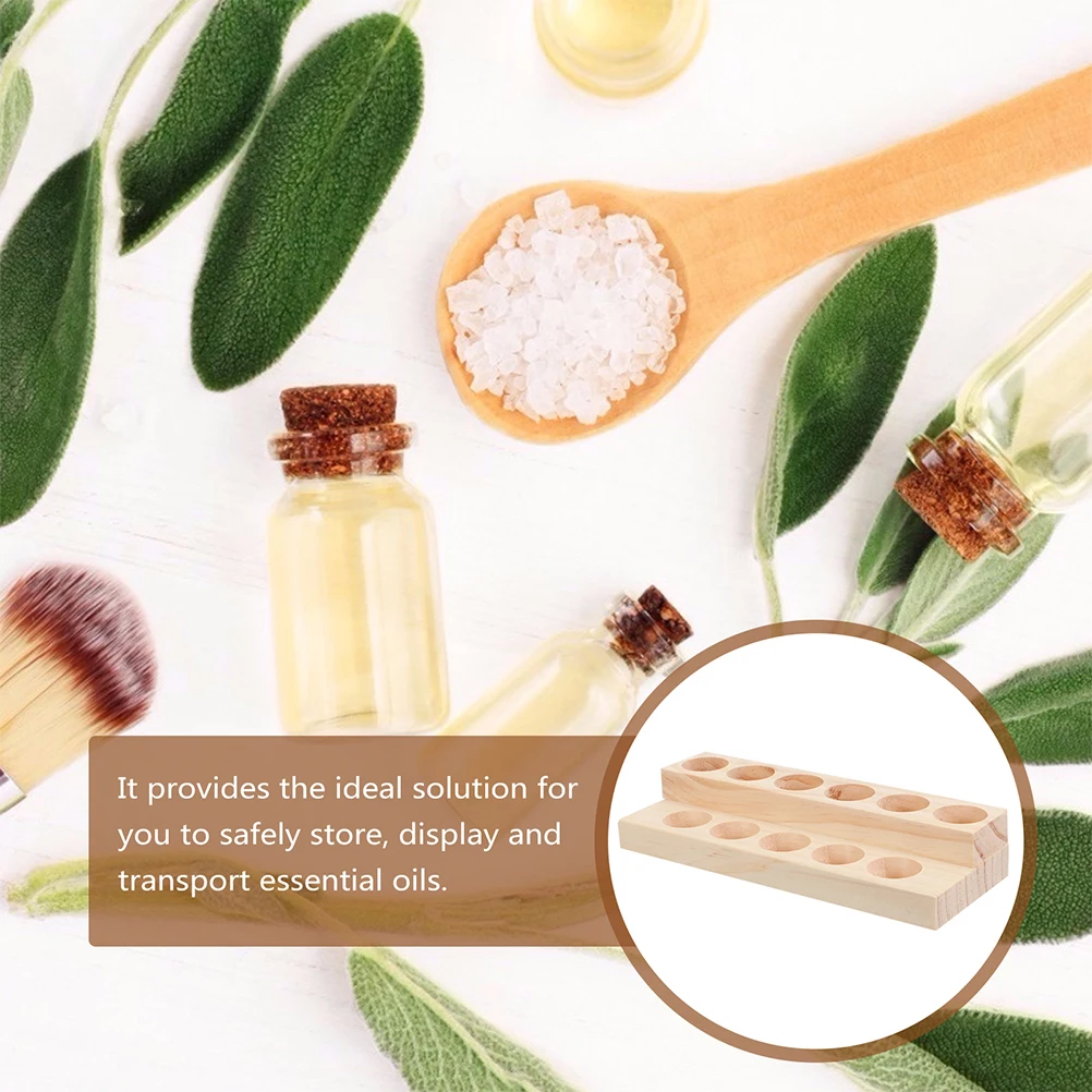 2 Pcs Wooden Essential Oil Rack Storage Display Display Rack Shelf Bottle ganizer Double Layer Home Office Desk
2 Pcs Wooden Essential Oil Rack Storage Display Display Rack Shelf Bottle ganizer Double Layer Home Office Desk
