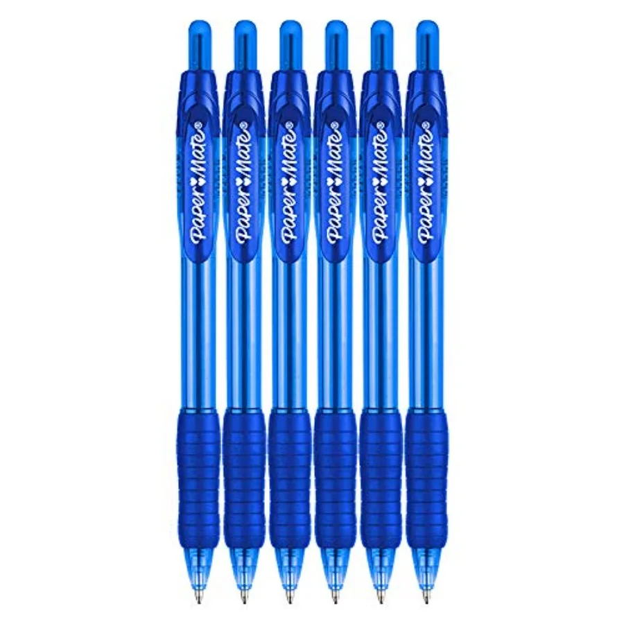 Profile Retractable Ballpoint Pens 1.4mm Bold Point 6-Count Blue for School Colleges Journaling and Office Supplies
Profile Retractable Ballpoint Pens 1.4mm Bold Point 6-Count Blue for School Colleges Journaling and Office Supplies