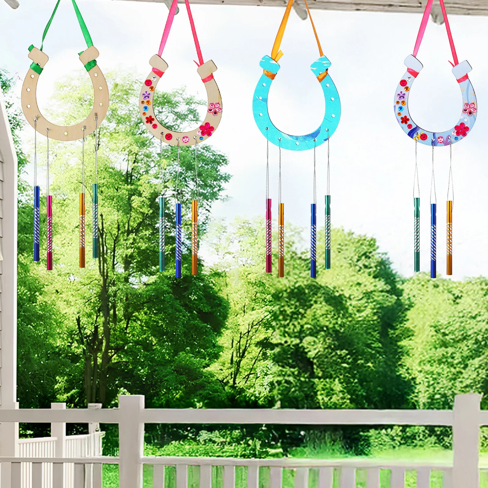 1Set Wooden Wind Chime Kit DIY Horseshoe Shaped Wall Hanging Birthday Wedding Decoration Wind Chimes for Garden
1Set Wooden Wind Chime Kit DIY Horseshoe Shaped Wall Hanging Birthday Wedding Decoration Wind Chimes for Garden