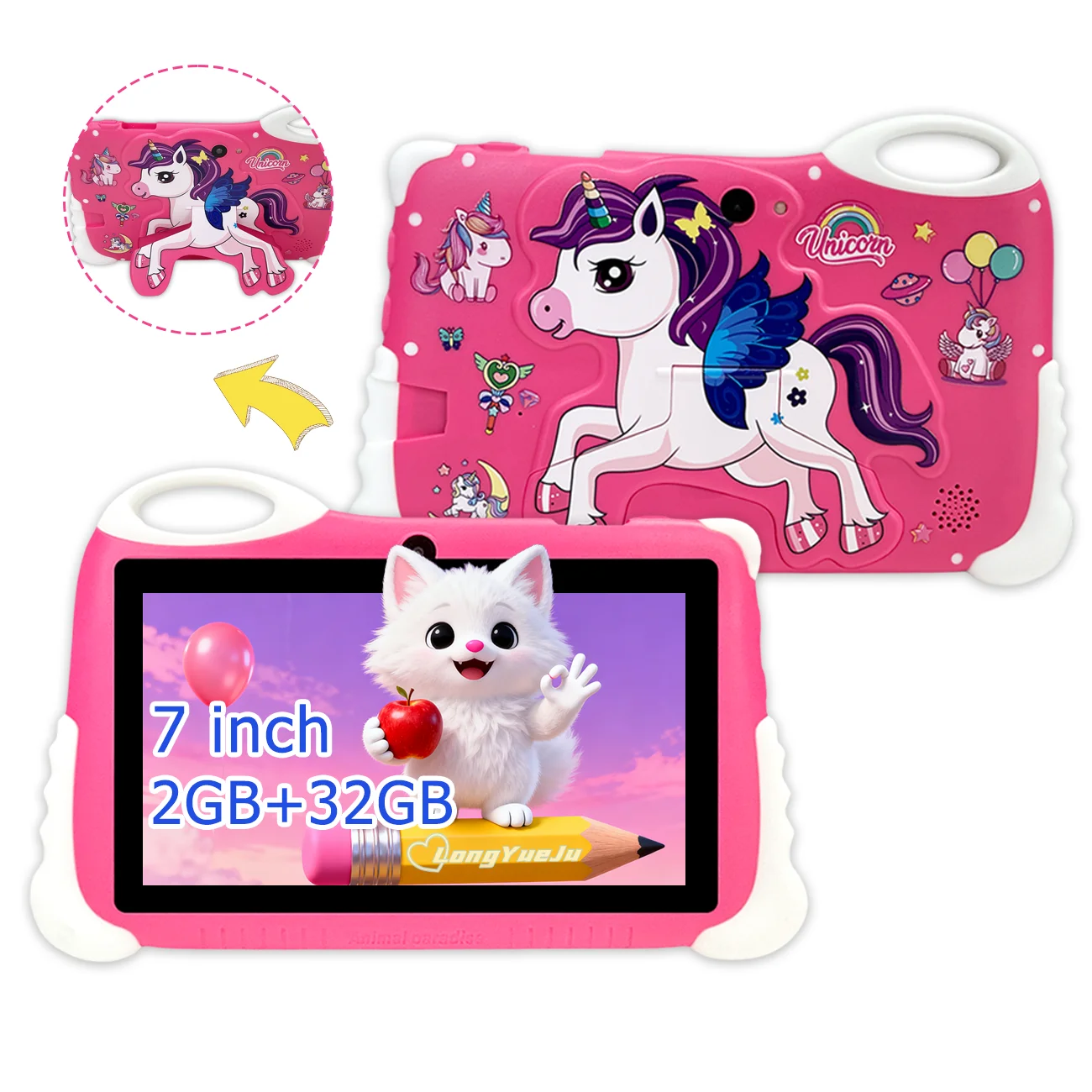 7-дюймовый детский планшет Android 12, 2 ГБ ОЗУ, 32 ГБ ПЗУ, Wi-Fi 5G, аккумулятор 3000 мАч, двойная камера, детский подарок, родительское управление
7-дюймовый детский планшет Android 12, 2 ГБ ОЗУ, 32 ГБ ПЗУ, Wi-Fi 5G, аккумулятор 3000 мАч, двойная камера, детский подарок, родительское управление