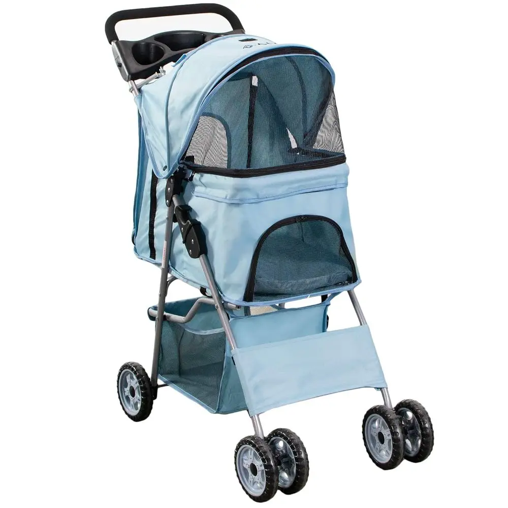 Pet Stroller for Cats & Dogs, Foldable Carrier Cart, Multiple Colors (Blue)
Pet Stroller for Cats & Dogs, Foldable Carrier Cart, Multiple Colors (Blue)
