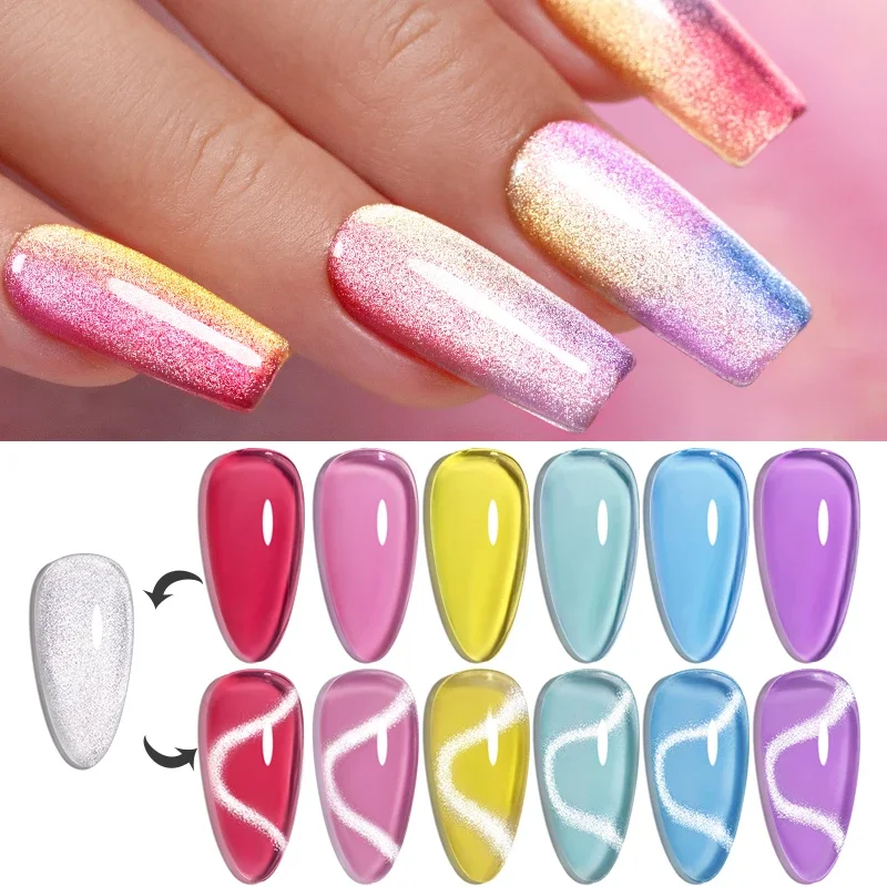 7.5ML Super Shine Cat Eye Magnetic Gel Nail Polish Silvery Golden Sparkling Glitter Soak Off UV Nail Art Gel Varnish Manicure
7.5ML Super Shine Cat Eye Magnetic Gel Nail Polish Silvery Golden Sparkling Glitter Soak Off UV Nail Art Gel Varnish Manicure