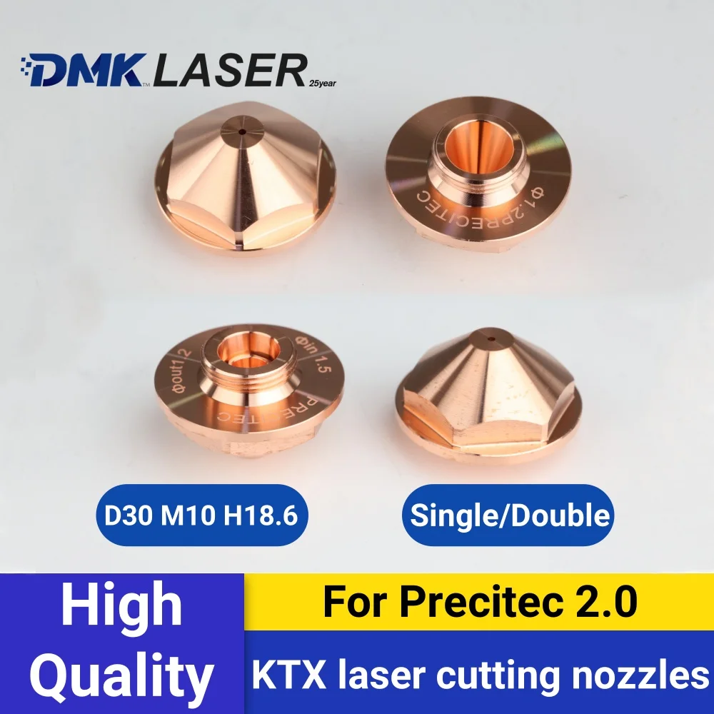 DMK KTX PRECITEC 2.0 laser cutting nozzles D30 M10 H18.6 copper cutter nozzles for Automatic Laser Cutter ProCutter LightCut
DMK KTX PRECITEC 2.0 laser cutting nozzles D30 M10 H18.6 copper cutter nozzles for Automatic Laser Cutter ProCutter LightCut