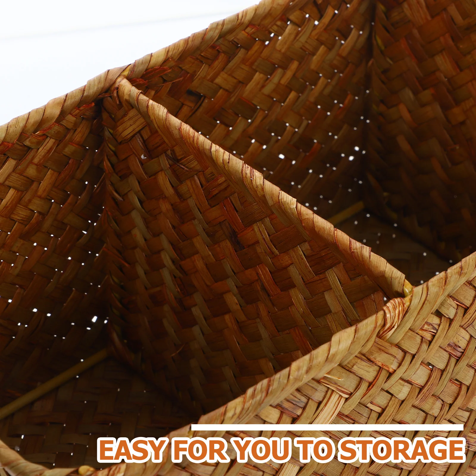 Woven Sundries Storage Basket 3 Section Organizer for Desktop Home Bathroom Closet Makeup Accessories Remote Control Holder
Woven Sundries Storage Basket 3 Section Organizer for Desktop Home Bathroom Closet Makeup Accessories Remote Control Holder