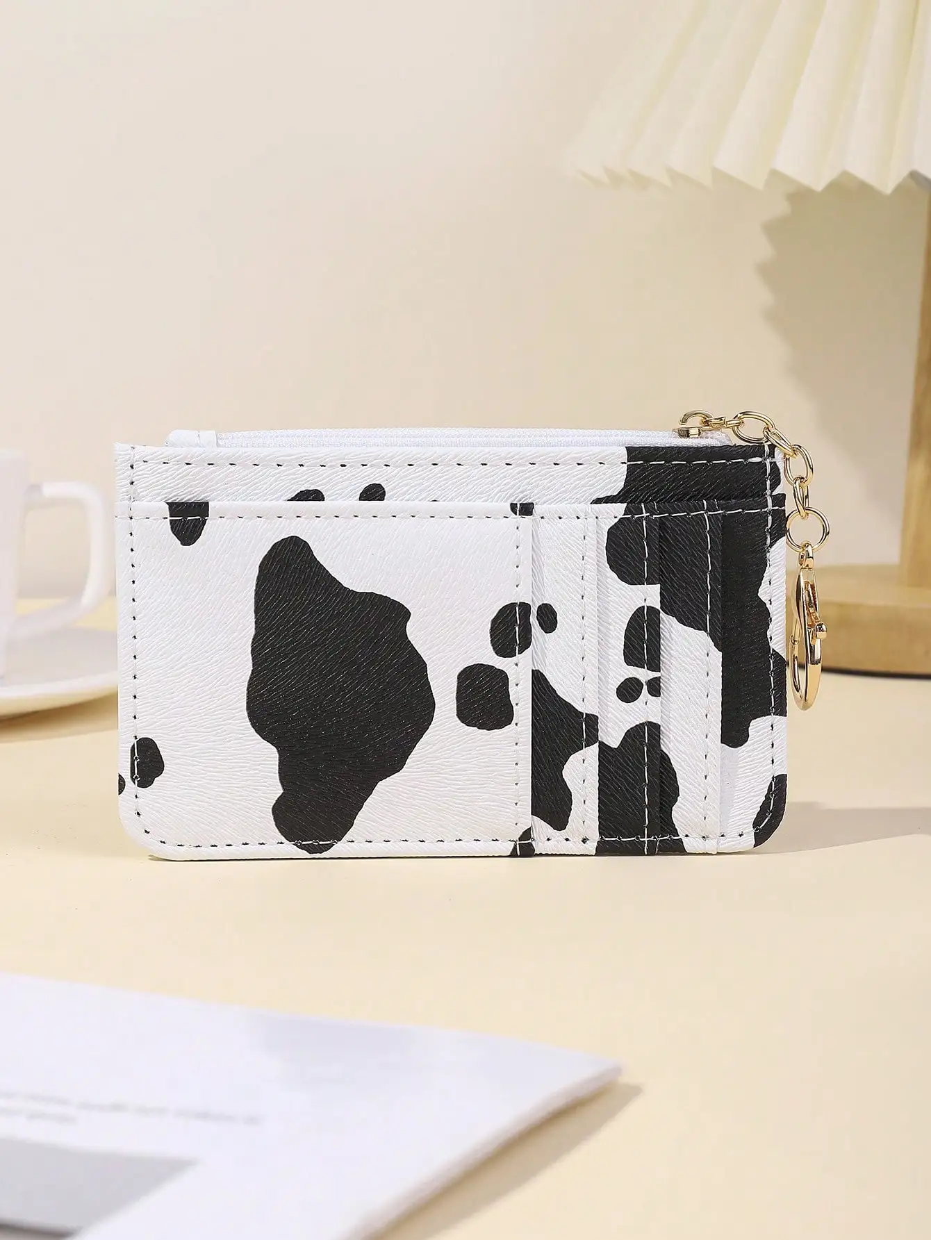 Women's RFID Blocking Card Holder - Genuine Leather Small Wallet With ID Window And Zipper Coin Pouch, Cow Pattern Key Chain Wallet, Fashion Minimalist Wallet, Suitable For School, Travel And Daily Use
Women's RFID Blocking Card Holder - Genuine Leather Small Wallet With ID Window And Zipper Coin Pouch, Cow Pattern Key Chain Wallet, Fashion Minimalist Wallet, Suitable For School, Travel And Daily Use