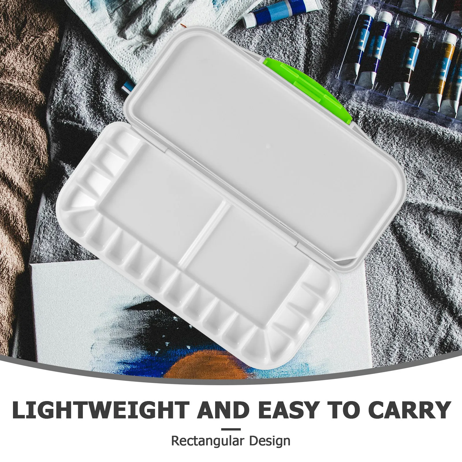 Plastic Watercolor Paint Box 12 Grids Portable Art Pigment Mixing Case For Oil Acrylic Gouache Outdoor Painting Empty
Plastic Watercolor Paint Box 12 Grids Portable Art Pigment Mixing Case For Oil Acrylic Gouache Outdoor Painting Empty