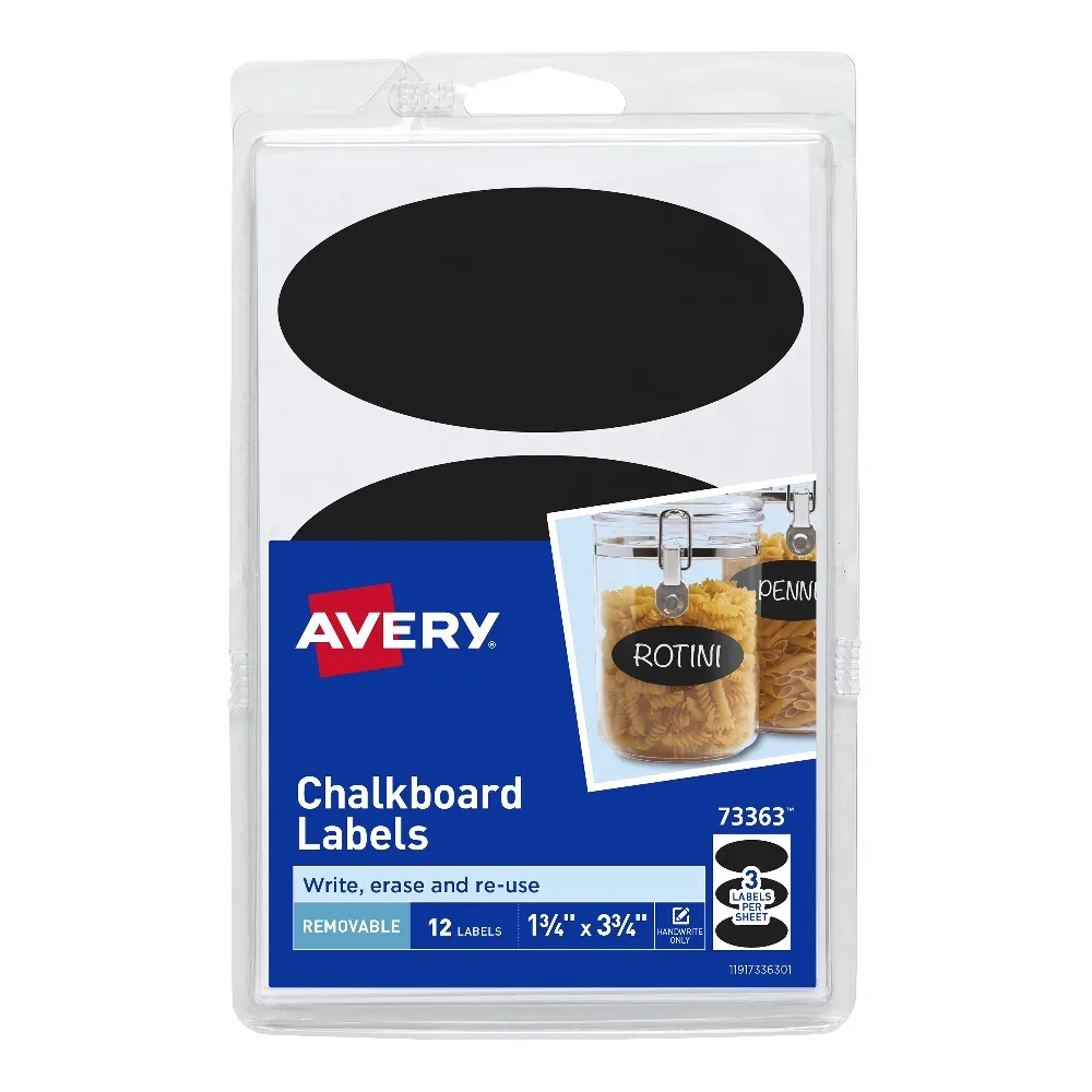 Oval Chalkboard Labels Removable Plastic Black Handwrite Reusable Adhesive Sticker for Kitchen Pantry Jars Organization 12 Pack
Oval Chalkboard Labels Removable Plastic Black Handwrite Reusable Adhesive Sticker for Kitchen Pantry Jars Organization 12 Pack
