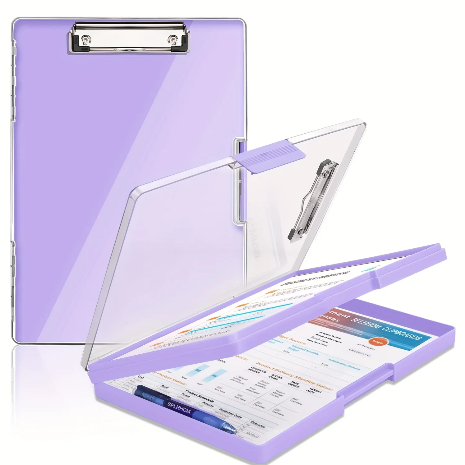 Heavy Duty Clipboard with 2 Storage Cases - Clear Visible Top Panel & Side Opening - Perfect for Office Supplies & Nursing!
Heavy Duty Clipboard with 2 Storage Cases - Clear Visible Top Panel & Side Opening - Perfect for Office Supplies & Nursing!