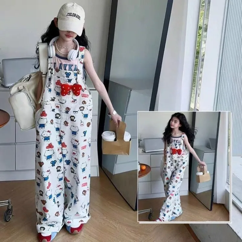 Hello Kitty Overalls Cute Printing Pattern Student Straight Cut Jumpsuit Summer New Fashion Exquisite Versatile Cartoon Pants
Hello Kitty Overalls Cute Printing Pattern Student Straight Cut Jumpsuit Summer New Fashion Exquisite Versatile Cartoon Pants