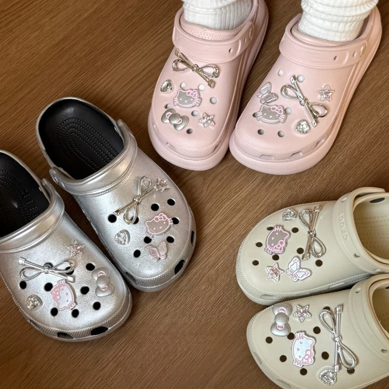 Hello Kitty Silvery Series Shoe Charms Set Girls Women Shoe Charms DIY Hole Shoes Detachable Hole Shoes Slippers & Clogs
Hello Kitty Silvery Series Shoe Charms Set Girls Women Shoe Charms DIY Hole Shoes Detachable Hole Shoes Slippers & Clogs