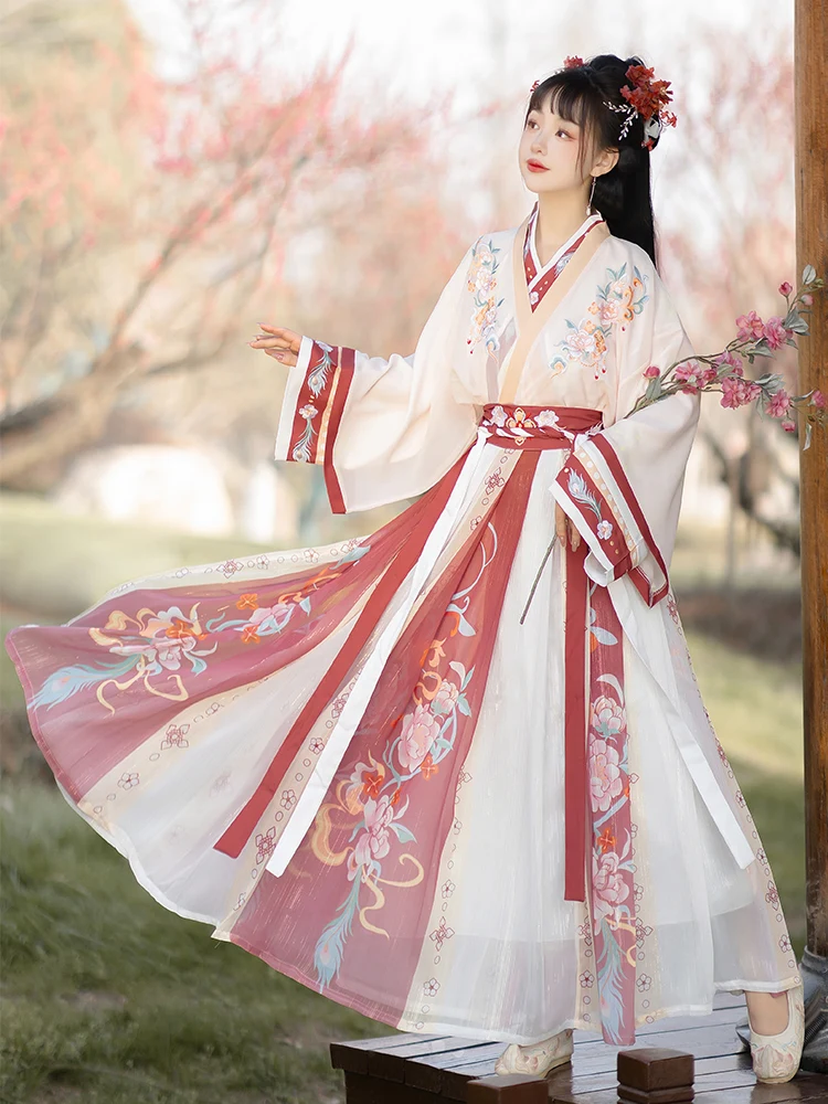 Оригинальный Xiu Dian Hanfu Red Morning Sve Jin Dynas, женская повседневная одежда длиной до талии на весну и лето с цветочной вышивкой
Оригинальный Xiu Dian Hanfu Red Morning Sve Jin Dynas, женская повседневная одежда длиной до талии на весну и лето с цветочной вышивкой