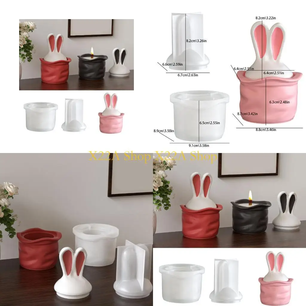 Unique Decorative Designs Silicone Mould For DIY Storage Container With Rabbits Ears
Unique Decorative Designs Silicone Mould For DIY Storage Container With Rabbits Ears